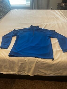 Dunning Golf Men's Quarter-Zip Performance Sweater - Blue